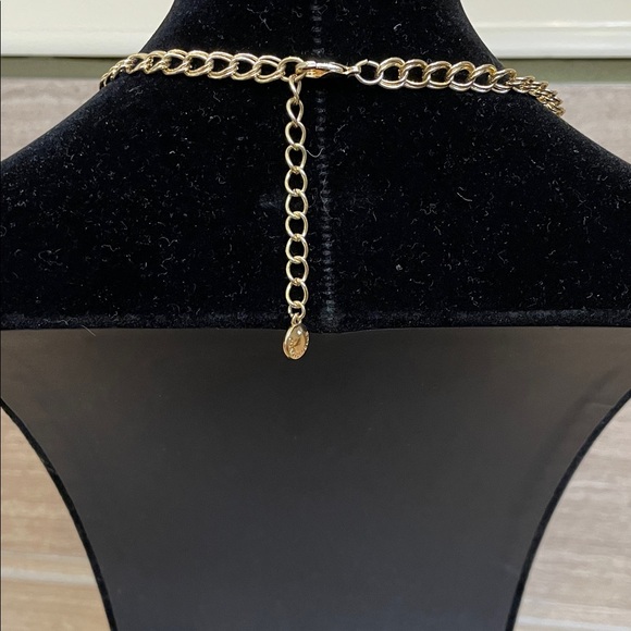 CHARTER CLUB UEC Chic Blue and Gold Statement Adjustable Necklace - Picture 3 of 8